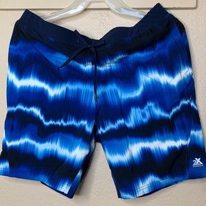 Zeroxposur Men’s Swim Trunks Large Navy Ray